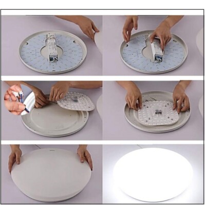 PLAFONIERA LED PER CAMPER 12V 25W 21 Cm - Foto 13