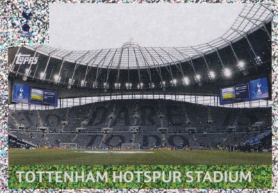 Topps Champions League Sticker CL 19/20 No 442 Tottenham Hotspur Stadium Glitzer