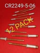 12 PACK CHERRY Aerospace Rivets CR2249-5-06  PART # NAS1738B5-6  (NEW OPEN BOX)