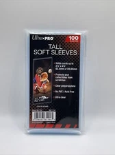 Ultra Pro TALL Penny Card Sleeves 1 Pack of 100 for cards up to 2.5 X 4.75