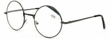 Retro Okrągłe Szare Okulary do Czytania Metal Reader Kobiety Mężczyźni Czytanie Soczewek + 1.0 ~ 4.0