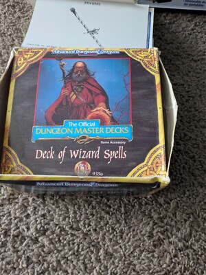 Advanced Dungeons & Dragons Deck of Wizard Spells TSR Accessory 9356