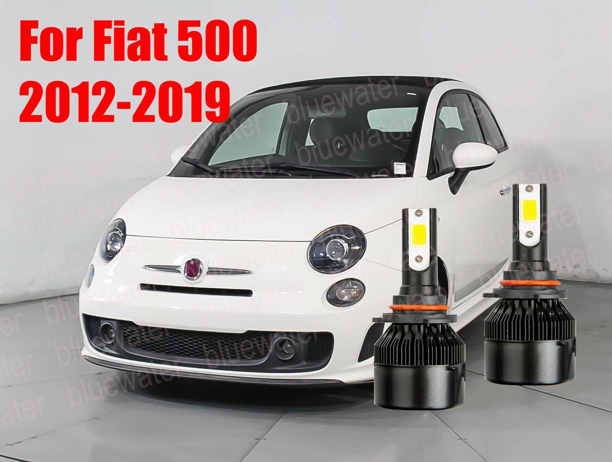 LED For Fiat 500 2012-2019 Headlight Kit 9012 HIR2 White CREE