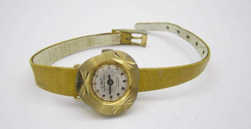 Women Limit International 17 Jewel 20mm Round Hand Wind Casual Watch(G430)Broken