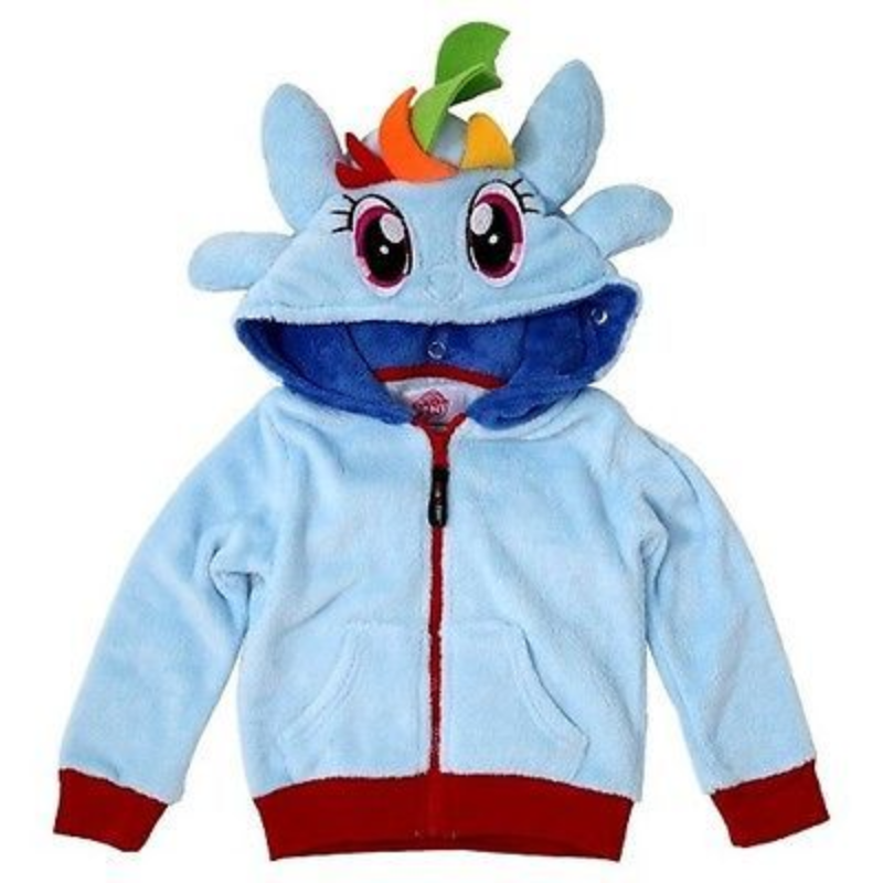 Nuovo costume My Little Pony Rainbow Dash Hoodsbee con cappuccio taglia 3T