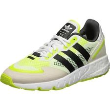 Adidas Men's ZX 1K Boost Sneaker Shoes, Footwear White/Solar Yellow/Core Black