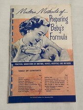 1957 PINK Pyramid Rubber Evenflo Modern Methods Preparing Baby Formula Pamphlet