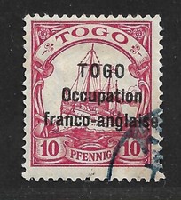 Togo Franz&ouml;sische Besetzung Minr. 10 &deg; A (necho) Mi.: 900 &euro;
