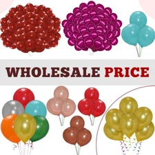 WHOLESALE BALLOONS 100-5000 Latex BULK PRICE JOBLOT Quality Any Occasion BALLONS