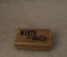 Stampinup' Up - Rubber Stamp - So Worth The Wait - Large Size