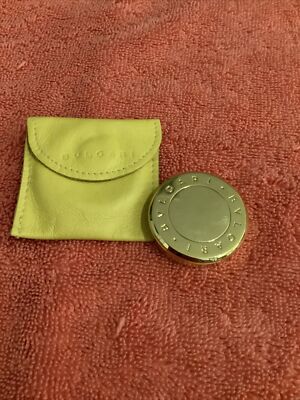 RARE Stunningly Vintage Bvlgari Perfumed Gold Compact Powder