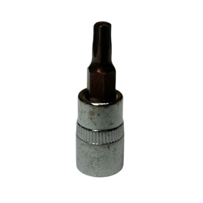 T25 Torx Star 1/4  Drive Screwdriver Bit Socket
