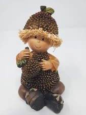 Greenbrier Polystone Scarecrow Kid Sweet Acorn Baby Boy