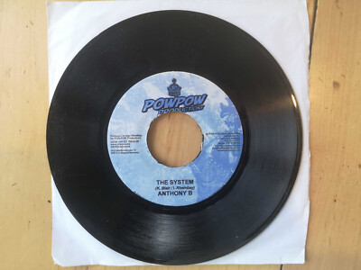 Anthony B   The System / Version Pow Pow 2004 | 7'' vinyl 45rpm reggae dancehall