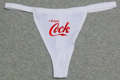 Coca Cola Coke Parody Funny Slut Valentine's Party Cosplay Glow In Dark Thong