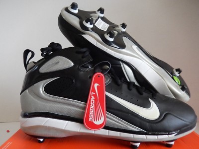 Nike Air Talon D Cleats Lacrosse Cleats Black-White Sz 15 Rare! [317392-011]