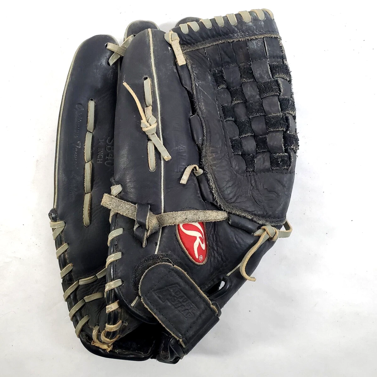 Rawlings Silverback SB40 Black 14 Dual Wing Baseball Softball Glove Mitt Lefty