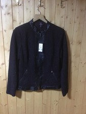 Simon Jeffrey Women’s Jacket Size 14 Black/ Brown Rrp £100