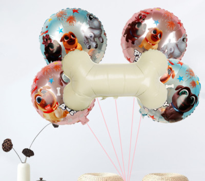 Pet Dog Party Balloon Cute Puppy Birthday Decoration Helium/Air Huge Glossy 5pcs