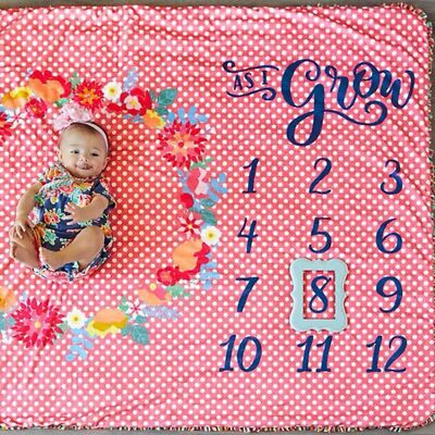 NWT Matilda Jane Clothing As I Grow Blanket Take Monthly Pictures of Baby Shower