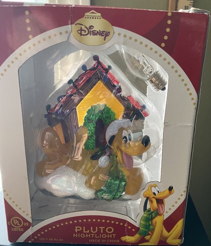 Disney Pluto Holiday Nachtlicht Weihnachten Hundehütte Deko Glitzer NEU! - Bild 4 von 10