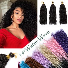 Natural Water Wave Crochet Braids Deep Curly As Real Human Hair Extensions Brown