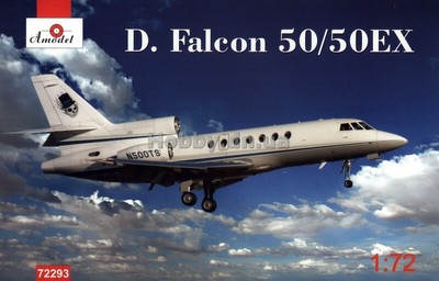 Dassault Falcon 50/50EX Business Jet 1/72 Scale Plastic Model Kit AMO 72293