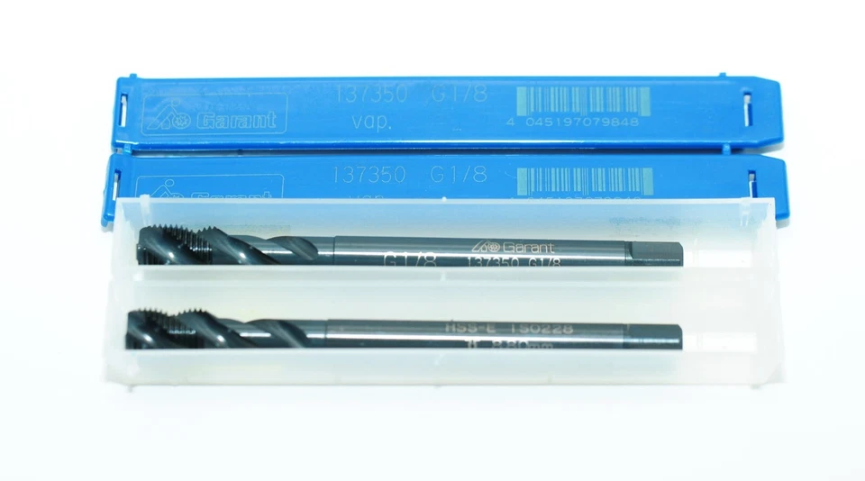 Maschinen-Gewindebohrer G1/8 HSSE  Form C Garant 137350 2 Stück RHV42228 - Bild 1 von 4