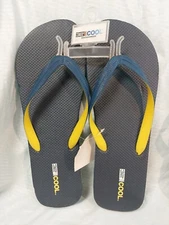 32 Degrees Mens Blue Slip-On Sandals Flip Flops thongs Size XL 