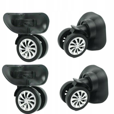 2 Paar Travelite Koffer Rollen Ersatz Gepäck Reparatur Zubehör Mute Row Räder DE