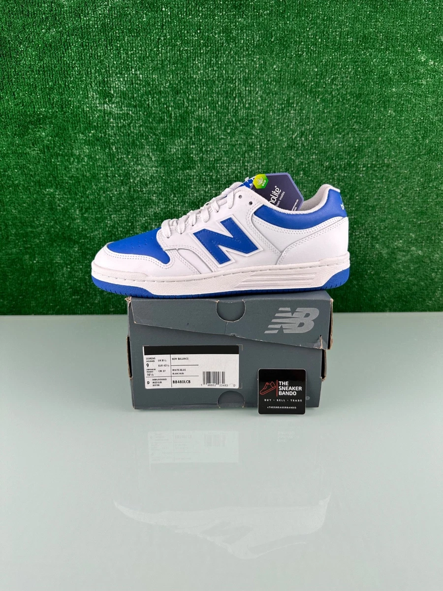 New Balance Men’s 480 Lifestyle Size 11  White/Blue BB480LCB Excellent, No Box New Balance Men main image 3
