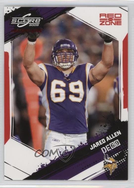 2009 Score Inscriptions Red Zone 28/30 Jared Allen #166 0f8
