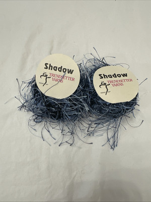 Vintage Trendsetter ''Shadow'' -  Lot of 2 balls of  lash yarn - blue