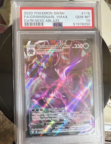 Grimmsnarl VMAX graded PSA 10 for sale on eBay
