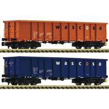 Fleischmann 6660140 N 2er Set Offene Güterwagen, Wascosa, Ep. VI N + Neu