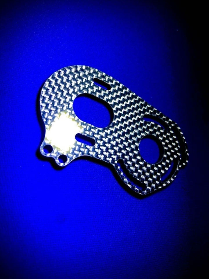 Silcarb Carbon Motor Mount Plate for Yokomo YD2S Silver 3mm Used OO8 - Image 2 of 2