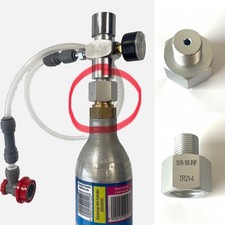 Adapter Fits Sodastream Cylinder to Kegland Mini CO2 Regulator TR21.4- 5/8-18UNF