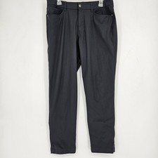 Lululemon ABC Pants Mens 32 Black Chino Classic Fit Performance Warpstreme