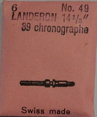 1 Watch Winding Stem Landeron (Hahn) 39, 52, 53 Chrono - Length 22.75 Mm