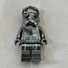 Lego Star Wars Minifigure First Order TIE Fighter Pilot 2 White Lines on Helmet