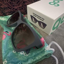 Goodr Overdressed For Every Occasion Polarized Sunglasses Blue Frame Tinted Lens