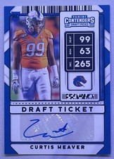 2020 Panini Contenders Draft Picks #170 Curtis Weaver