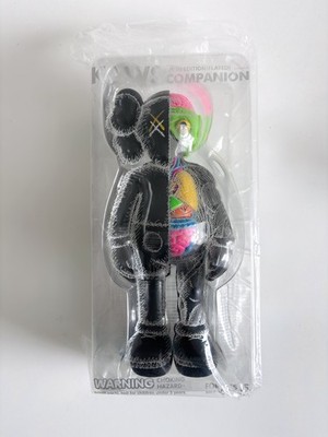 Kaws Companion Flayed Black Medicom Toy( Not Bearbrick , Damien Hirst , Banksy)