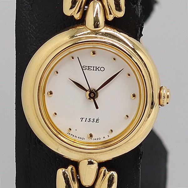SEIKO Tisse Quartz White Dial Ladies Watch 4N21-0740 | eBay