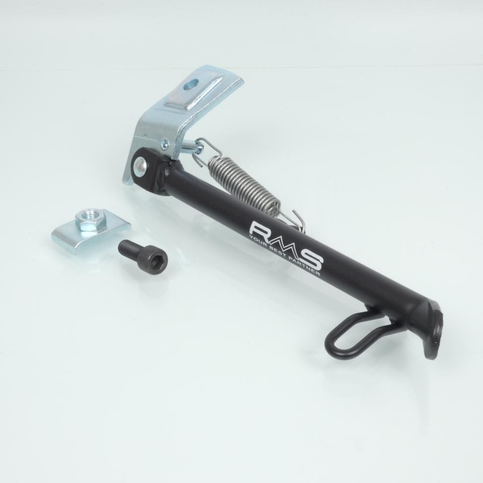 Béquille latérale RMS pour scooter Piaggio Typhoon 50cc noire de 22.5cm