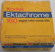 SEALED Kodak Ektachrome 160 Sound Type A Color Movie Film Super 8 Expired 1980