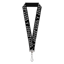 Buckle-Down Paramount Network Lanyard, Yellowstone Dutton Ranch and Logo Black W