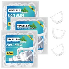 Ultraclean Access Flosser Refill Heads, Compatible with Listerine Ultraclean ...