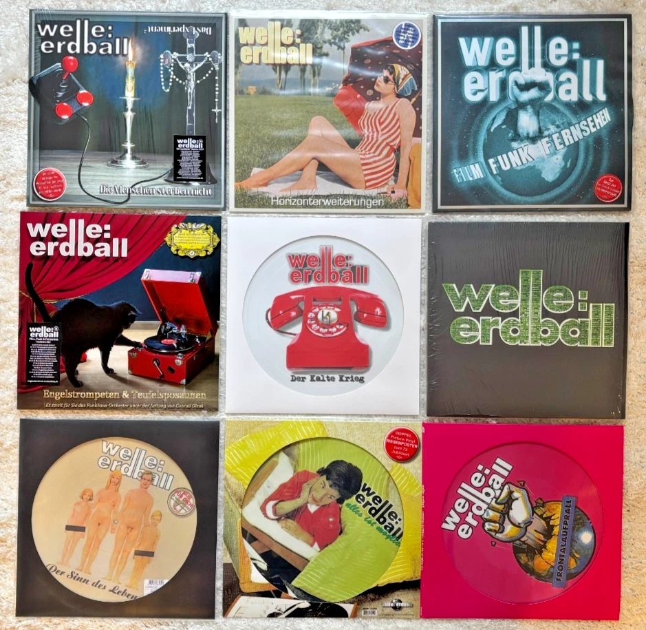 Welle Erdball Vinyl-Sammlung wie NEU (Picture, And One, Depeche Mode, Front 242)