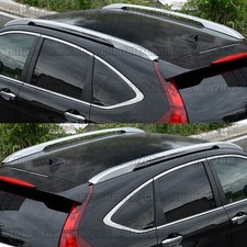 Barras portaequipajes de riel lateral plateadas para auto Honda CR-V CRV 2012-2016